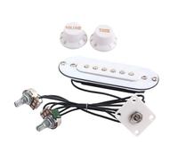 NOLITOY Professional Piezo Guitar Pickup White Shell Soundhole Transducer for Electric Acoustic Guitar Accessories Compact Design