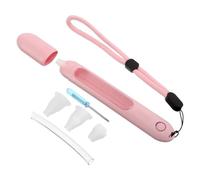 NOLITOY Protective Anti-drop Thermometer Case with Pink Silicone Sleeve and Portable Lanyard for Glass Thermometers, Hospital Use and Home Travel Safety