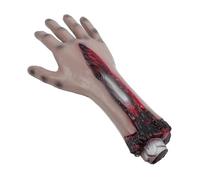 NOLITOY PU Fake Severed Hand Halloween Decoration Lightweight Sturdy Cut Off Arm Prop for Haunted Houses Parties Scary Body Parts for Pranks and Spooky Table Accents