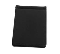 NOLITOY PU Wallet with Metal Money Clip Minimalist Card Holder for Front Pocket Vintage Black Small Travel Wallet with Scratch Resistant Hardware Compact Design for Everyday Use