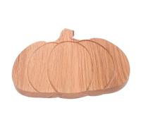 NOLITOY Pumpkin Shaped Oak Wood Cutting Board Small Compact Cheese Serving Platter Charcuterie Tray for Halloween Thanksgiving Kitchen Snacks and Meat Prep
