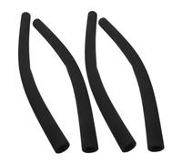 NOLITOY Pushchair Handle Covers with Comfortable Foam Grip Sponge 4pcs Black Wide Applicability Universal Stroller and Shopping Cart Handle Protector for Everyday Use