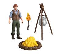 NOLITOY PVC Scene Model Wild Campfire Decoration for Realistic Bonfire Doll Figures for Role Play Outdoor Survival Learning Random Style Adornment