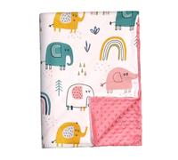 NOLITOY Raised Dotted Backing Breathable Unisex Receiving Blanket for Soft Warm Throw Suitable for Cribs Strollers and Travel Winter Comforter for Boys