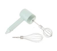 NOLITOY Rechargeable Cordless Electric Egg Mixer with USB Charging Handheld Kitchen Whisk for Baking and Cooking Lightweight Mini Mixer with Attachment Holder Compact Green Design for