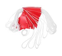 NOLITOY Red Triangle Safety Marking Flags Banner String 45p 30m High-visibility Reflective Warning Flags for Traffic Control Construction Site and Outdoor Events
