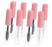 NOLITOY Refillable Mascara Tubes with Pink Caps Eyelash Cream and Eyeliner Wand Containers Transparent Makeup Bottles for DIY Cosmetic Storage