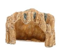 NOLITOY Resin Turtle Climbing Cave Reptile Basking Platform Hideout for Snakes Lizards Turtles Aquarium Habitat Shelter with Natural Rock Design