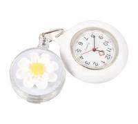 NOLITOY Retractable Nurse Pocket Watch Practical Pocket Watch Craftsmanship Quartz Glass Precise Timing Use Nurses Doctors Working 9.80X4.00X2.00Cm