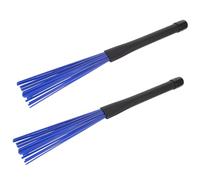 NOLITOY Retractable Nylon Wire Drum Brush with Handles for Jazz Drum Set and Percussion Instruments Comfortable Grip Crisp Soft Tones for Beginners and Acoustic Performance