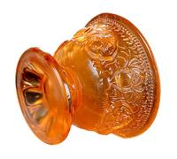 NOLITOY Retro Amber Buddhist Offering Water Cup Smooth Polished Surface Temple Supply Bowl for Home and Zen Decoration