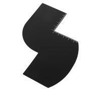 NOLITOY Reusable Black Barber Grooming Tool with Precision Measurement Hairline Maker and Beard Edge Card for Home and Barber Shops Hairline Precision Tool