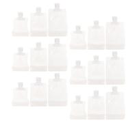 NOLITOY Reusable Lotion Bags for Storage of Toiletries and Skin Care Products 18pcs Multi-Function Compact Squeeze Pouches with Three-Dimensional Design and 30ml 50ml 100ml Capacity