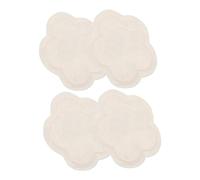 NOLITOY Reusable Nursing Pads for Breastfeeding Moms, Leak-Proof and Keeps Breasts Dry, Made of Bamboo Fiber and Velvet Cloth, 2 Pairs Assorted Colour for Daily Nursing Care