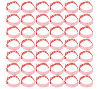 NOLITOY Reusable PVC Identification Wristbands 100pcs Red Emergency Information Recognition Bracelets for Hospital Patients Suitable for Nursing and Healthcare