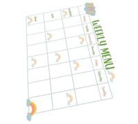 NOLITOY Reusable Sticky Dry Erase Weekly Meal Planner Board for Fridge with Assorted Colour PVC Material, Sturdy and Attachable for Writing Notes and Grocery Lists