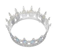 NOLITOY Rhinestone round Crown for Women Wedding Tiara Headpiece Sparkling Crystals for Bridal Hair Accessories Birthday Party Tiara and Princess Crowns for Parties
