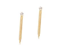 NOLITOY Rhinestone Snake Bone Chain Tassel Pendant Earrings for Women Long Dangle Drop Jewelry Stylish Statement Accessory for Casual and Formal Wear Gift for Ladies