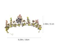 NOLITOY Rhinestone Wedding Crown Baroque Tiara for Bridesmaids Bride Birthday Hair Accessory