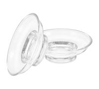 NOLITOY Ring Holder Dish: Bathroom Soap Holder Wax Warmer Replacement Dish Clear Soap Tray Fragrance Oil Bowl Wax Melt Warmer Liner Round Glass Plate Kitchen Sink, 2 PCS