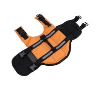 NOLITOY Ripstop Pet Life Jacket S Orange Breathable Buoyancy Preserver with Quick Release Buckles Reflective High Visibility Vest for Puppy Swimming and Walking