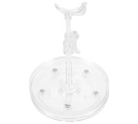 NOLITOY Rotatable Doll Stand Display Holder for Crochet and Felt Dolls Portable Acrylic Support Base for Figures Adjustable 6-point Rotating Display Rack