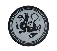 NOLITOY Round Inkstone with Lid Cover Natural Stone Chinese Calligraphy Ink Stone for Beginners Lightweight Ink Container for Oriental Painting and Drawing Easy to Carry and Use