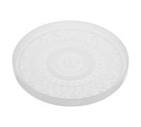 NOLITOY Round Mandala Silicone Coaster Mold for Resin and Casting Heat-Resistant DIY Tray Mold for Home Decor and Crafting and Drink Coasters