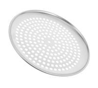 NOLITOY Round Perforated Pizza Pan Heavy Duty Baking Tray for Household Use Scratch Resistant Rustproof Easy Clean Multifunctional Oven Bakeware for Crispy Crust Pizza and More