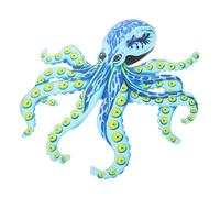 NOLITOY Rust-resistant Iron Octopus Wall Decor for Indoor Outdoor Use Colorful Metal Sculpture Suitable for Garden Balcony Bathroom Sea Creature Wall Art Gift for Home Display