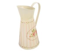 NOLITOY Rustic Iron Flower Vase Metal Pitcher Decorative Jug for Flowers Farmhouse Style for Dried Plants Home Table Decor