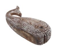 NOLITOY Rustic Whale Figurine Resin Craft with Fine Craftsmanship and Damage Resistant Features, Vintage Nautical Ocean Decor for Living Room or Coffee Table Accent