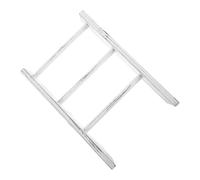 NOLITOY Rustic White Mini Ladder Towel Rack for Bathroom Decor Small Farmhouse Tea Towel Holder and Blanket Display Stand for Country Style Bath