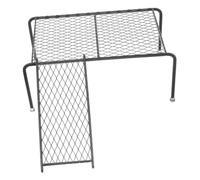 NOLITOY Rutin Chicken Coop Feeding Rack with Ladder Iron Small Pet Platform for Coop Activity and Stress Relief Dust-resistant Metal Poultry Feeder Stand for Healthy Hens and Chicks