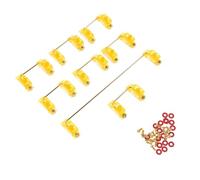 NOLITOY Satellite Shaft Key Stabilizer Set for Mechanical Keyboard Large Keycap Compatible Computer Accessory Orange Yellow for Gaming and Typing