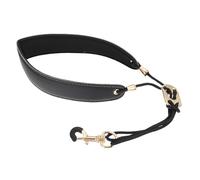 NOLITOY Saxophone Strap PU Leather with Soft Padding Comfortable Shoulder Belt for Tenor Alto Sax Players Suitable for Beginners and Professionals
