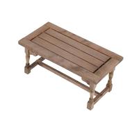 NOLITOY Scale Mini Wooden Dollhouse Table Lightweight and Sturdy Miniature Furniture for Doll House Kitchen Scenes Compatibility with Various Brands Natural Wood Finish