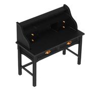 NOLITOY Scale Miniature Furniture Vintage Writing Desk for Dollhouse Study Compact Realistic Dollhouse Table for Living Bedroom Decoration and Pretend Play