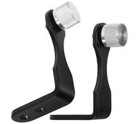 NOLITOY Scope Accessories Secure Enhanced Connection Single and with Telescope 2pcs Iron Binocular Tripod Adapter Mount for Double Stability, Unique Shaped Black for Astronomy