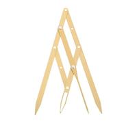 NOLITOY Second Generation Golden Ratio Eyebrow Measuring Ruler Stainless Steel Sliding Three-point Positioning Tool for Precise Eyebrow Drawing and Microblading in Gold