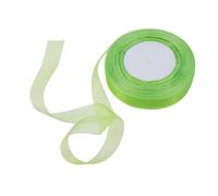 NOLITOY Sheer Organza Ribbon Light Green Smooth Shiny Polyester Ribbon for Wedding Party Decoration Wrapping DIY Crafts Hair Bows and Scrapbooking
