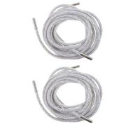 NOLITOY Shoelaces Material, Shimmering with Rope Brilliance and Cotton 2pcs White Rhinestone Glitter Versatile Usage, for Sparkly Fashionable Casual for Sneakers Shoes Wear