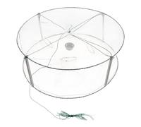 NOLITOY Shrimp Trap for Efficient Crawfish and Crayfish Capture Metal and Rubber Wire with Four Holes Fishing Net in Freshwater Streams, for Fishing Enthusiasts