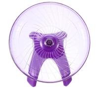 NOLITOY Silent Purple Plastic Dwarf Hamster Wheel Running Disc Decoration Plaything for Mice and Hamsters, for Pet Shop and Home Exercise
