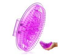 NOLITOY Silicone Acupoint Massage Brush Manual Body Massager for Neck Back Legs Arms Deep Muscle Relief Portable Soft Brush for Home Salon Use