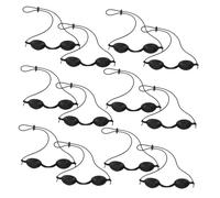 NOLITOY Silicone Eye Covers 12pcs Black Bed Eyewear Protective Goggles for Beauty Therapy and Tanning Bed Use with Light Shielding for Skin Care