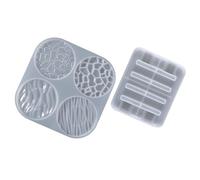 NOLITOY Silicone Mold for Handmade Meaningful 2pcs for Coffee Cup Mat Making with Practical Flexibility, Round Shape and Simple Design and Family Gathering Crafts