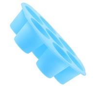 NOLITOY Silicone Muffin Cake Non-Stick Baking Tray for Air Fryer High Temperature Small Blue Cake Tin for DIY Baking and Family Use