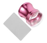 NOLITOY Silicone Nail Stamper for Nail Art DIY Large Transparent Soft Head Professional Manicure Kit for Home and Salon Use Random Color
