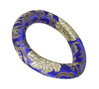 NOLITOY Silk Cotton Singing Bowl Cushion Pad for Buddhist Instruments Blue Meditation Mat with Non-slip Design Protective Sound Bowl Pad for Yoga and Healing